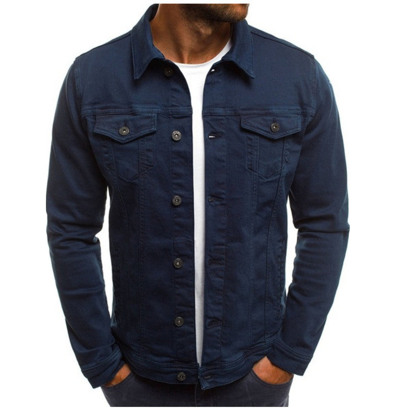 Mees | Casual tussenjas voor heren van denim