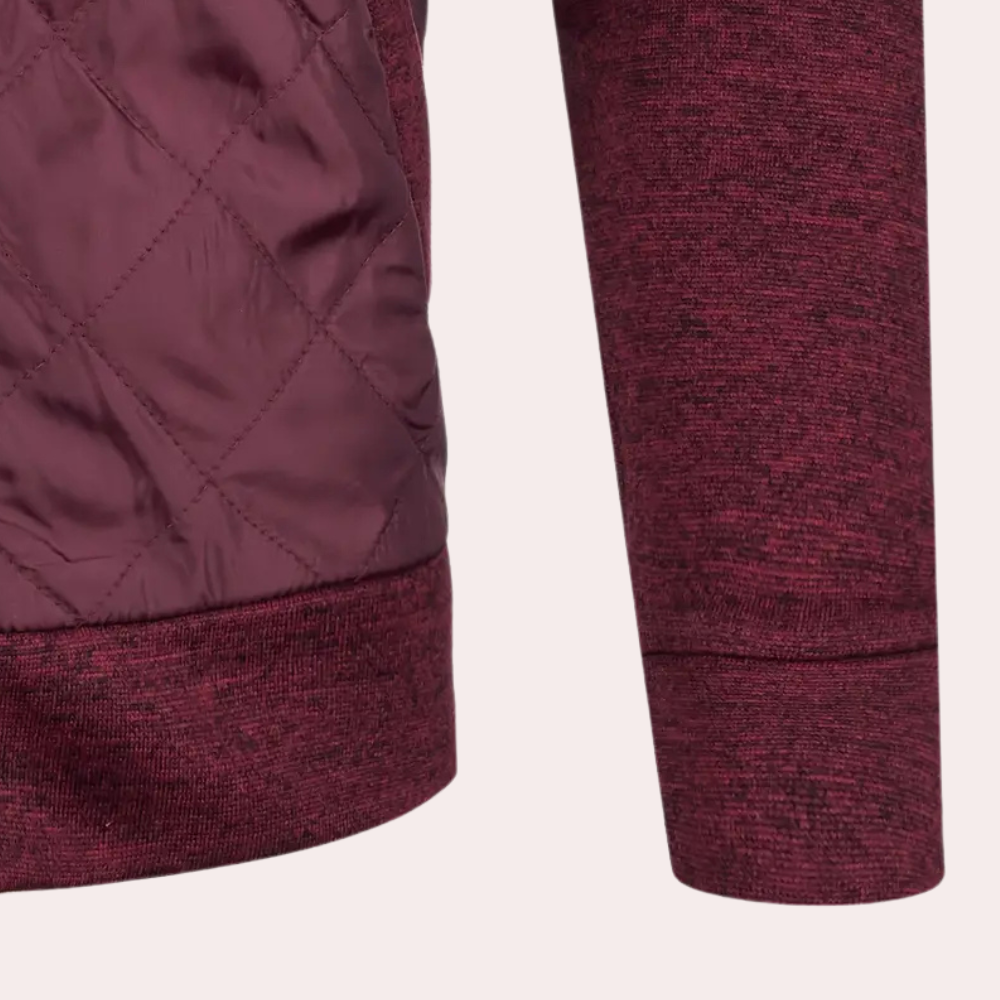Nick | Moderne cardigan met rits voor heren