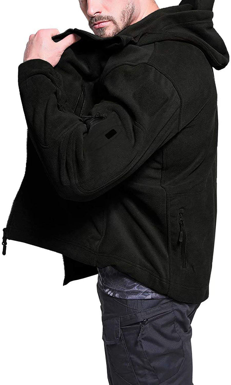 Enzo | Winddichte outdoor heren fleece tussenjas