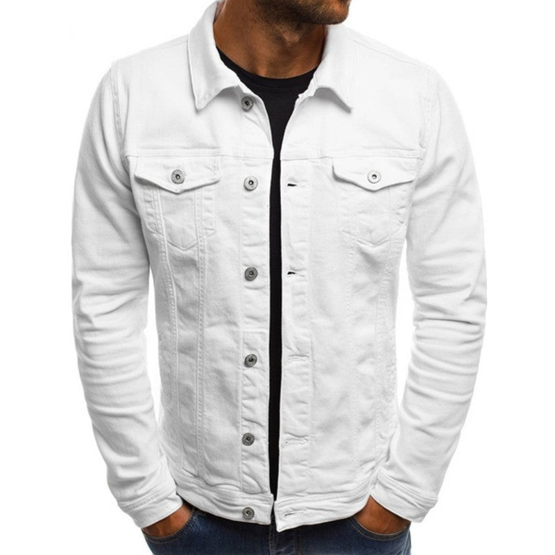 Mees | Casual tussenjas voor heren van denim