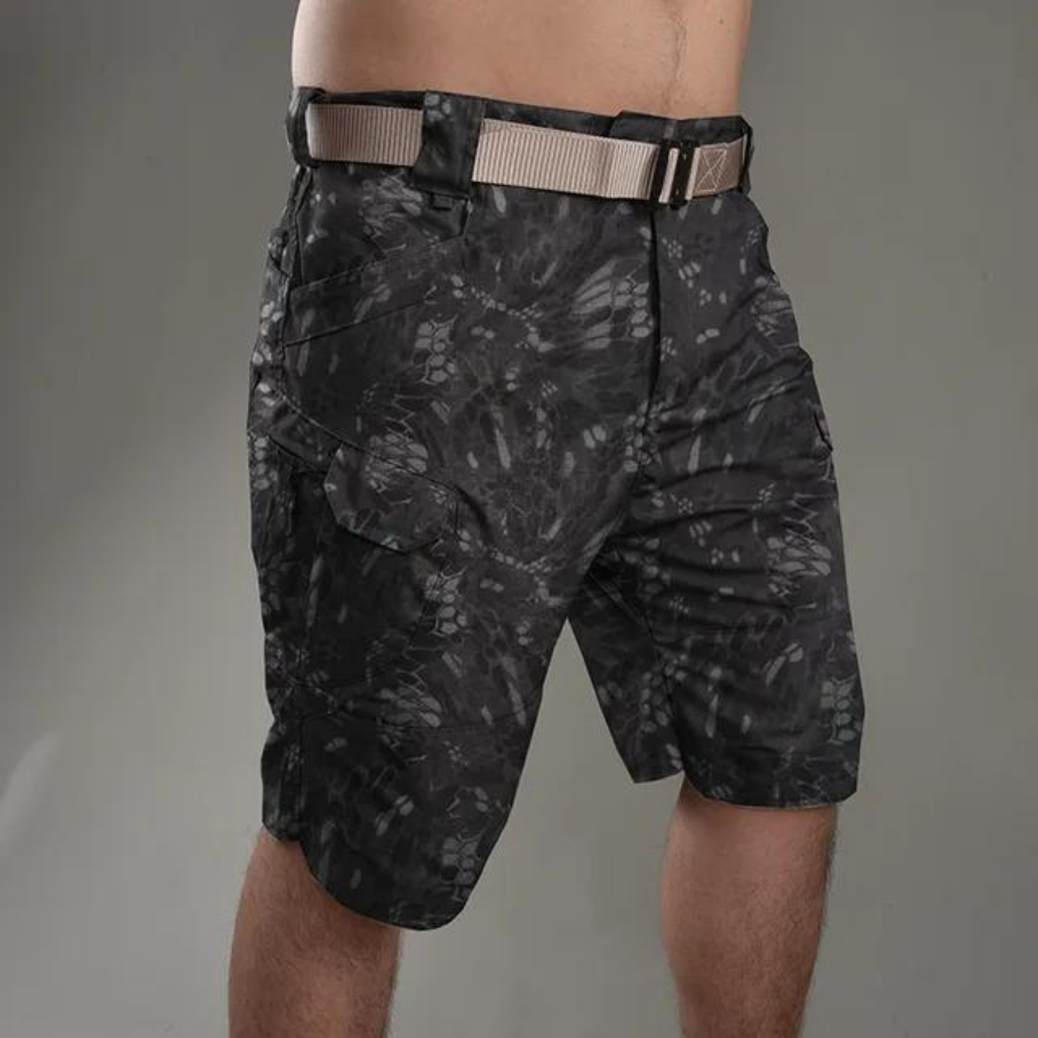 Camo Cargo Korte Broek voor Heren met Zakjes