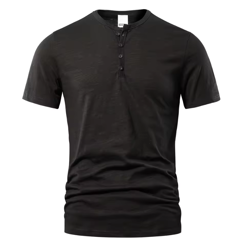 Sem | Linnen T-shirt met Knoopjes